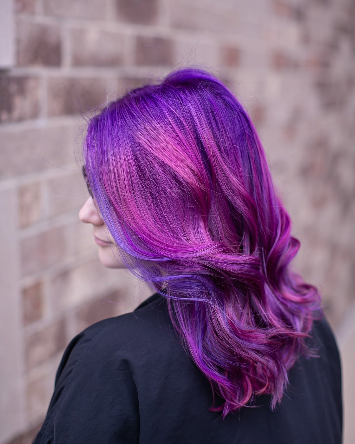 Vivid fashion hair color